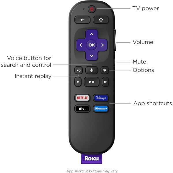 Roku Express 4K+ | Dispositivo de transmisión Roku 4K/HDR con control remoto por voz, TV gratis y en vivo - Imagen 4