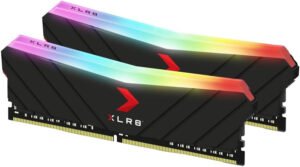 PNY XLR8 Gaming 32GB (2x16GB) DDR4 DRAM 3200MHz (PC4-25600) CL16 1.35V RGB Dual Channel Desktop Memory (DIMM) - MD32GK2D4320016XRGB