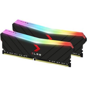 PNY XLR8 Gaming 32GB (2x16GB) DDR4 DRAM 3200MHz (PC4-25600) CL16 1.35V RGB Dual Channel Desktop Memory (DIMM) - MD32GK2D4320016XRGB
