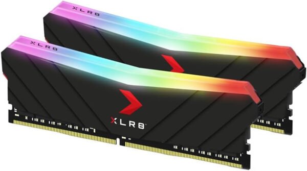 PNY XLR8 Gaming 32GB (2x16GB) DDR4 DRAM 3200MHz (PC4-25600) CL16 1.35V RGB Dual Channel Desktop Memory (DIMM) - MD32GK2D4320016XRGB