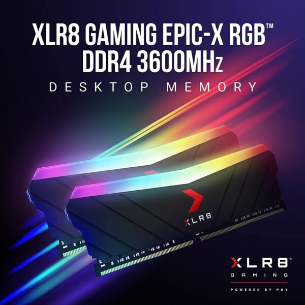 PNY XLR8 Gaming 32GB (2x16GB) DDR4 DRAM 3200MHz (PC4-25600) CL16 1.35V RGB Dual Channel Desktop Memory (DIMM) - MD32GK2D4320016XRGB - Imagen 20