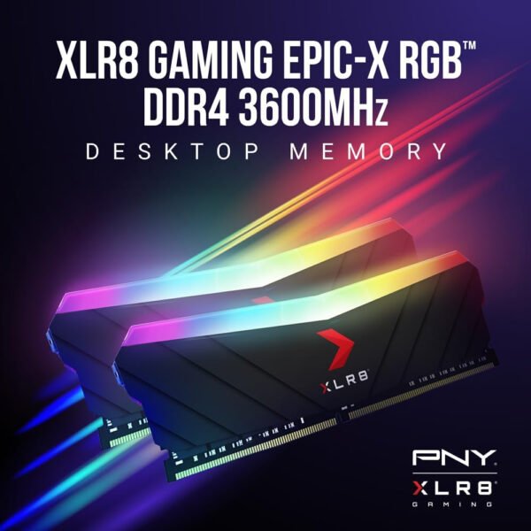 PNY XLR8 Gaming 32GB (2x16GB) DDR4 DRAM 3200MHz (PC4-25600) CL16 1.35V RGB Dual Channel Desktop Memory (DIMM) - MD32GK2D4320016XRGB - Imagen 22