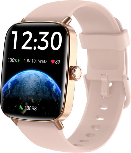 Fitpolo Reloj inteligente para hombres y mujeres, monitor de fitness con pantalla táctil de 1.85 pulgadas, hacer/responder llamadas, monitor SpO2 de frecuencia cardíaca, impermeable IP68, reloj - Imagen 10
