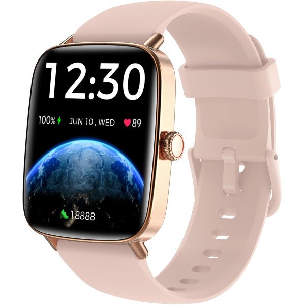 Fitpolo Reloj inteligente para hombres y mujeres, monitor de fitness con pantalla táctil de 1.85 pulgadas, hacer/responder llamadas, monitor SpO2 de frecuencia cardíaca, impermeable IP68, reloj - Imagen 10