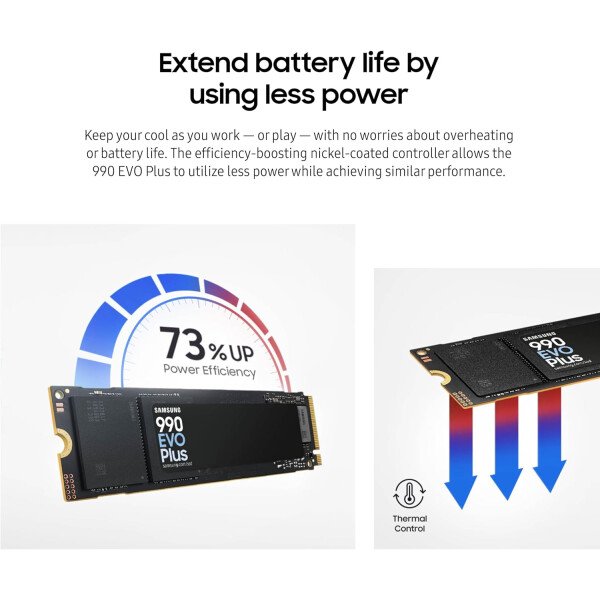 SAMSUNG 990 EVO Plus - SSD de 4TB, PCIe Gen 4x4 y 5x2 M.2, velocidades de hasta 7250 MB/s, almacenamiento para PC/portátiles, tecnología HMB e Intelligent Turbowrite 2.0, (MZ-V9S4T0B/AM) - Imagen 6