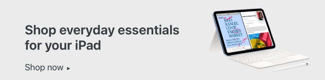 Shop everyday essentials for your iPad