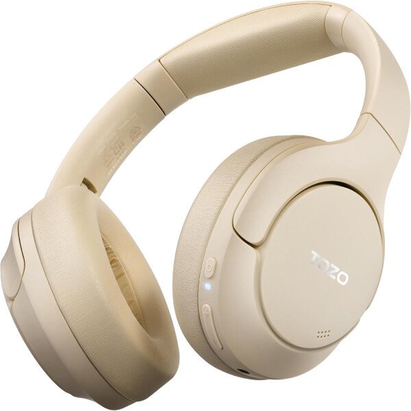 TOZO HT2 Auriculares híbridos con cancelación activa de ruido, auriculares inalámbricos Bluetooth sobre la oreja, tiempo de reproducción de 60 horas, ecualizador personalizado de audio de alta - Imagen 19