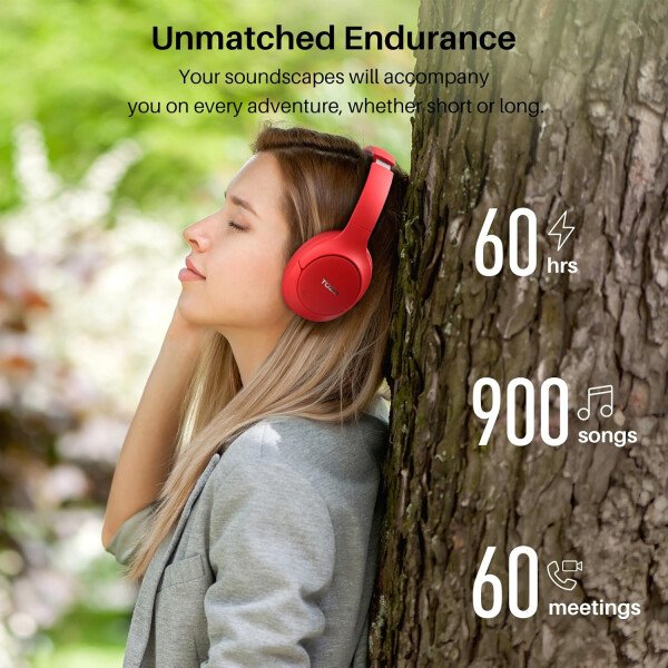 TOZO HT2 Auriculares híbridos con cancelación activa de ruido, auriculares inalámbricos Bluetooth sobre la oreja, tiempo de reproducción de 60 horas, ecualizador personalizado de audio de alta - Imagen 39