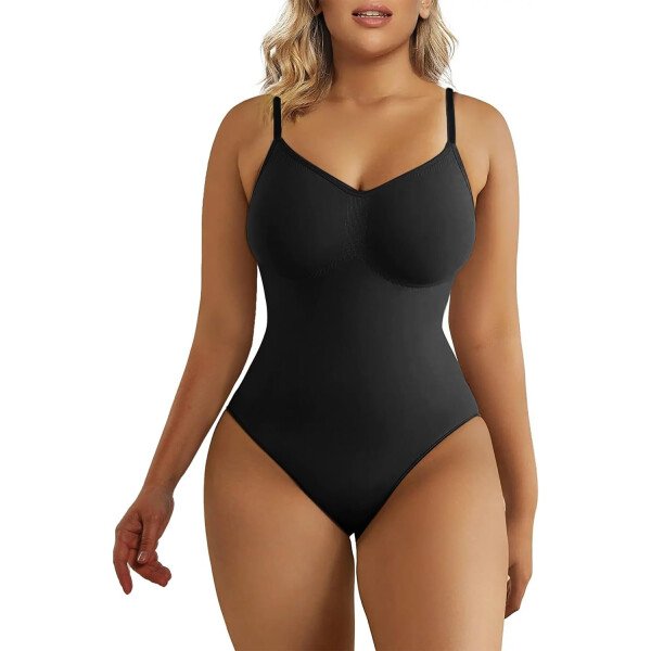 SHAPERX - Body tipo faja moldeadora para mujer, con control de abdomen, sin costuras, para moldear la cintura, compresión del cuerpo - Image 42