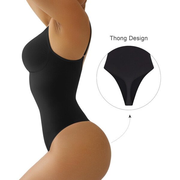 SHAPERX - Body tipo faja moldeadora para mujer, con control de abdomen, sin costuras, para moldear la cintura, compresión del cuerpo - Image 43