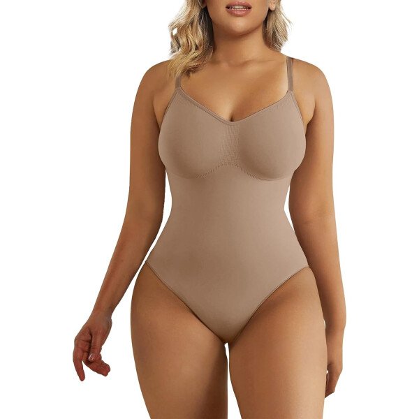 SHAPERX - Body tipo faja moldeadora para mujer, con control de abdomen, sin costuras, para moldear la cintura, compresión del cuerpo - Image 58
