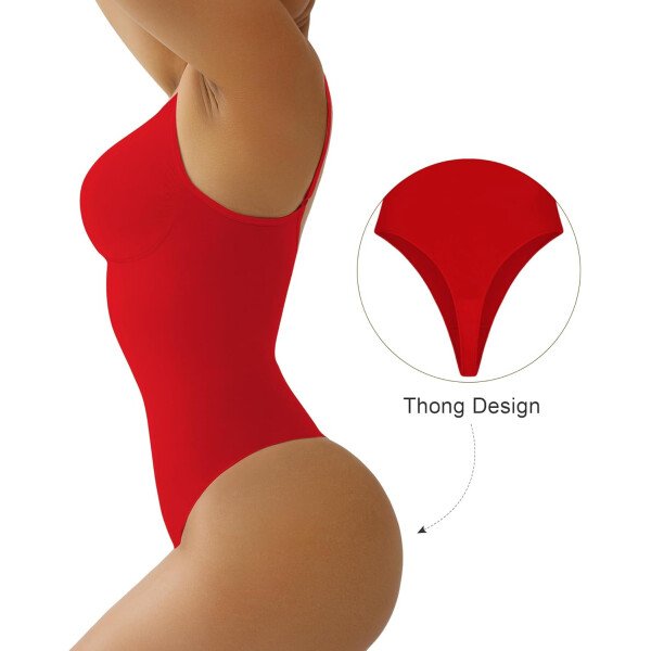 SHAPERX - Body tipo faja moldeadora para mujer, con control de abdomen, sin costuras, para moldear la cintura, compresión del cuerpo - Image 65