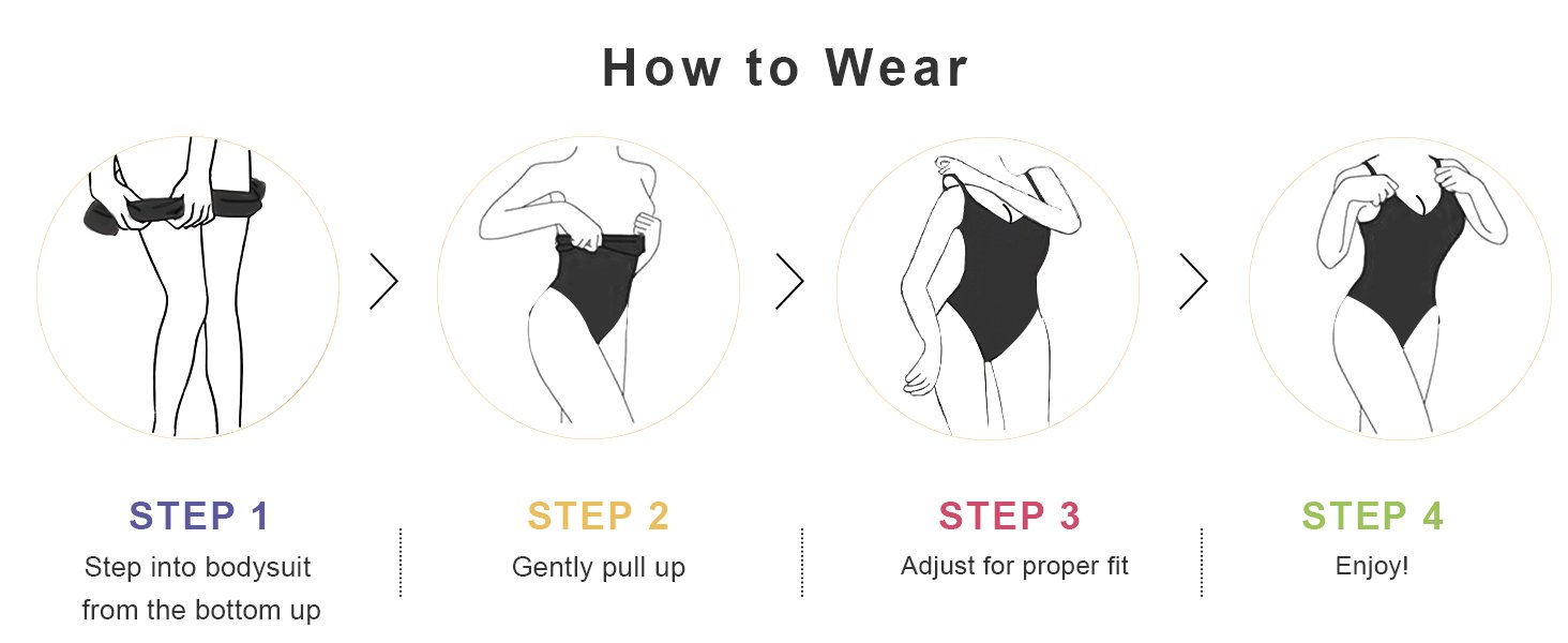 SHAPERX - Body moldeador para mujer, con control de abdomen, sin costuras, para esculpir