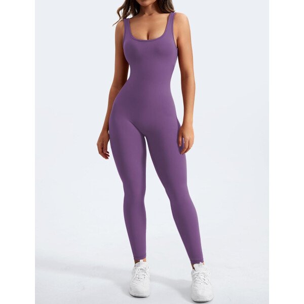 YEOREO Overol sin mangas para mujer, sexy, sin espalda, para gimnasio, bodycon, Lizvette, espalda en V, fruncido, overol - Image 40