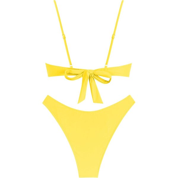 ZAFUL Conjunto de bikini de corte alto para mujer, traje de baño sexy de dos piezas con aros, traje de baño brasileño atrevido recortado lindo traje de baño - Imagen 56