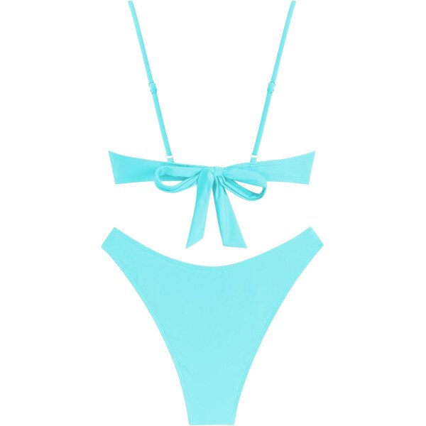 ZAFUL Conjunto de bikini de corte alto para mujer, traje de baño sexy de dos piezas con aros, traje de baño brasileño atrevido recortado lindo traje de baño - Imagen 114