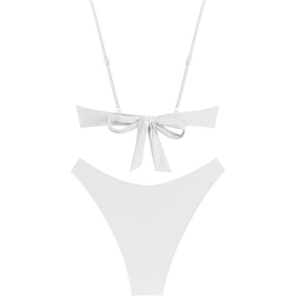 ZAFUL Conjunto de bikini de corte alto para mujer, traje de baño sexy de dos piezas con aros, traje de baño brasileño atrevido recortado lindo traje de baño - Imagen 180