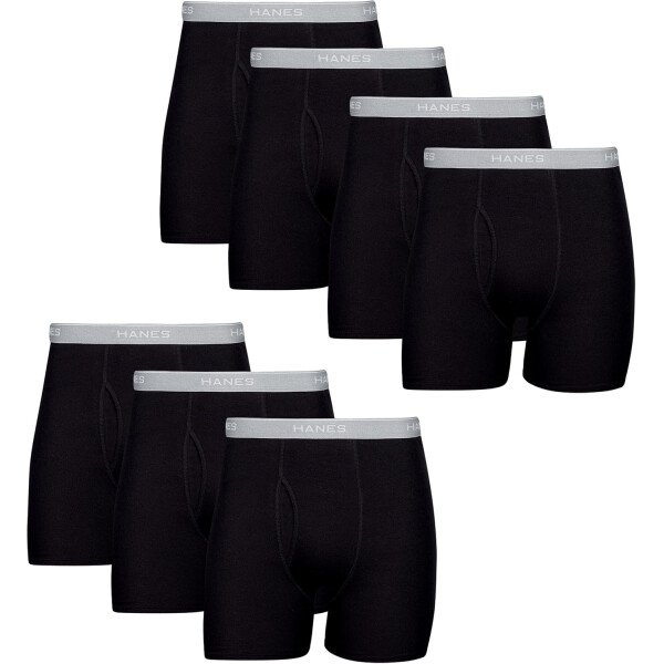 Hanes Calzoncillos tipo bóxer para hombre, ropa interior de algodón suave y transpirable con cintura ComfortFlex, paquete múltiple - Image 12