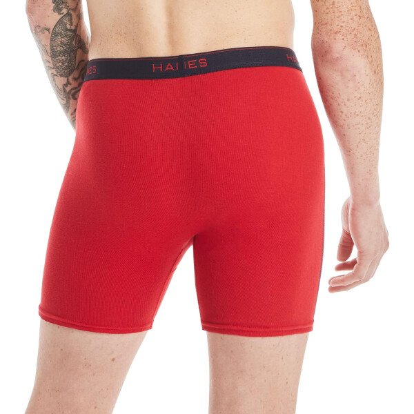 Hanes Calzoncillos tipo bóxer para hombre, ropa interior de algodón suave y transpirable con cintura ComfortFlex, paquete múltiple - Image 17