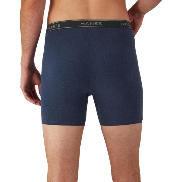 Hanes Calzoncillos tipo bóxer para hombre, ropa interior de algodón suave y transpirable con cintura ComfortFlex, paquete múltiple - Image 21