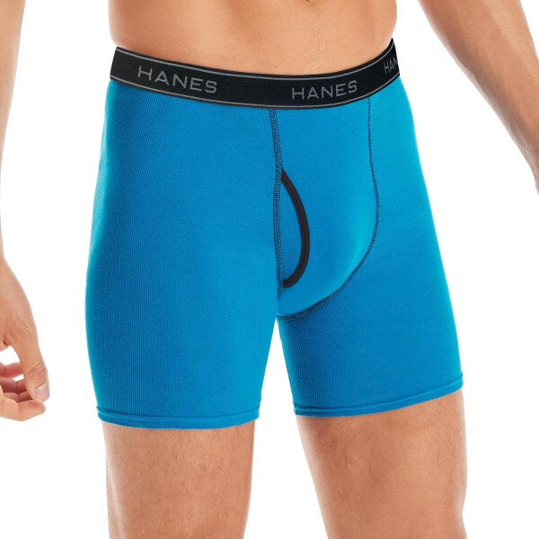 Hanes Calzoncillos tipo bóxer para hombre, ropa interior de algodón suave y transpirable con cintura ComfortFlex, paquete múltiple - Image 27