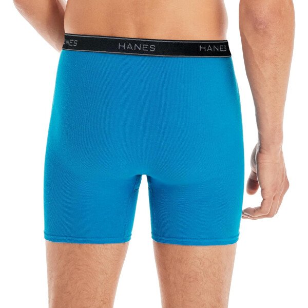 Hanes Calzoncillos tipo bóxer para hombre, ropa interior de algodón suave y transpirable con cintura ComfortFlex, paquete múltiple - Image 28