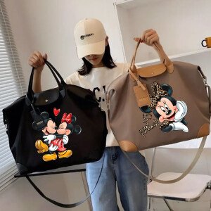 Bolso de mano de Mickey Mouse de Disney para mujer, bolso de hombro de dibujos animados Kawaii, bolso cruzado de gran capacidad Y2K, bolso de regalo de Anime para mujer