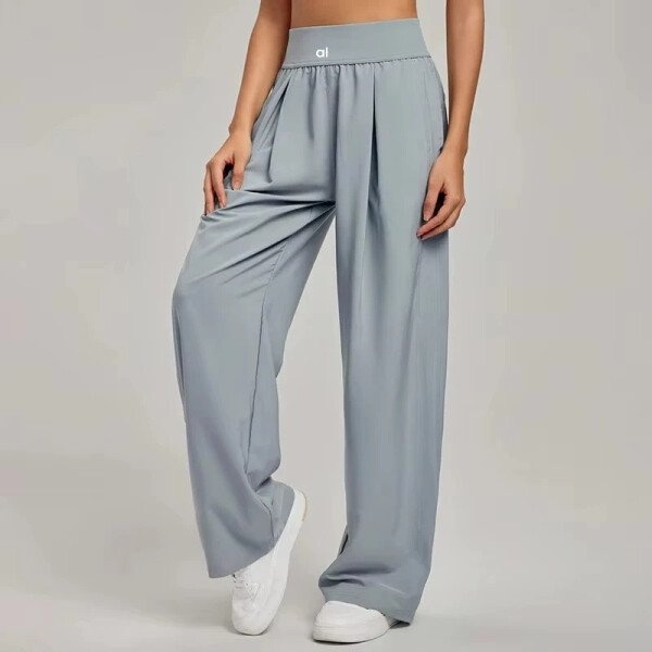 Pantalones deportivos rectos sueltos para Fitness Yoga transpirable al aire libre Casual correr pantalones de pierna ancha - Image 8