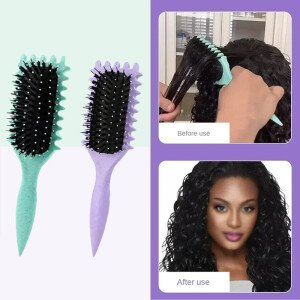 Nueva moda masaje peine con cojín de aire estilo que rebota peine de pelo rizado Airbag peine de peluquería peine de pelo ondulado grande