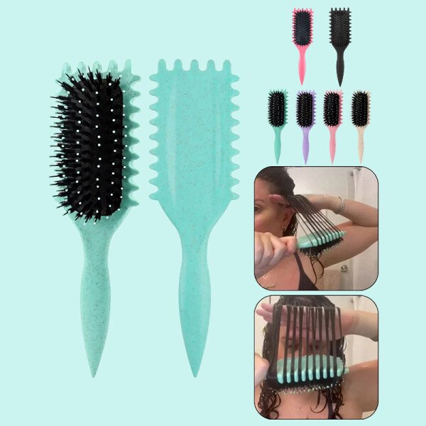 Nueva moda masaje peine con cojín de aire estilo que rebota peine de pelo rizado Airbag peine de peluquería peine de pelo ondulado grande - Image 3