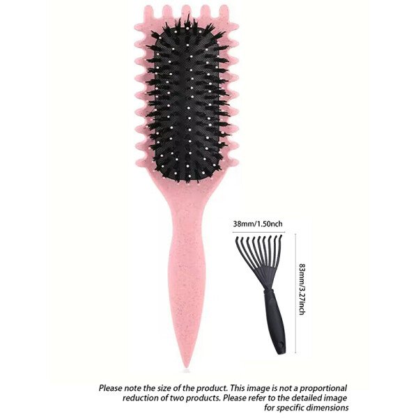 Nueva moda masaje peine con cojín de aire estilo que rebota peine de pelo rizado Airbag peine de peluquería peine de pelo ondulado grande - Image 18