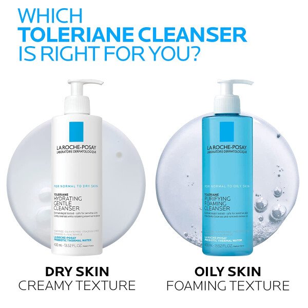 La Roche-Posay Toleriane Limpiador facial espumante purificador, niacinamida + ceramidas + agua térmica prebiótica, lavado facial sin aceite para piel grasa, limpiador de poros seguro para pieles - Image 7