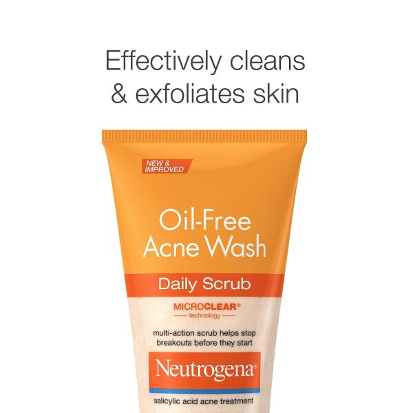 Exfoliante sin aceite Neutrogena, uso diario, efectivo contra el acné, 4.2 oz - Image 3