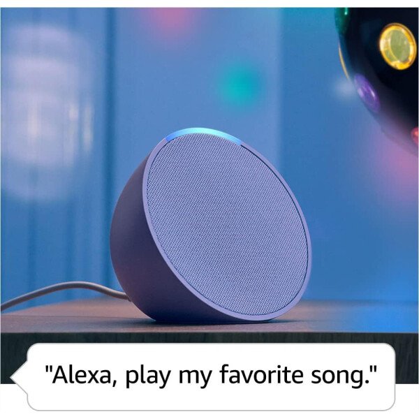 Amazon Echo Pop (modelo más reciente): nuestro parlante más pequeño que se adapta a cualquier habitación (lavanda) - Imagen 3