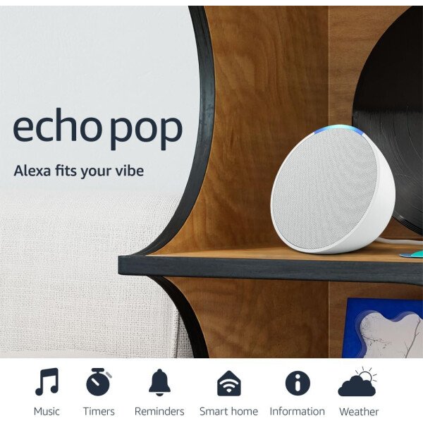Amazon Echo Pop (modelo más reciente): nuestro parlante más pequeño que se adapta a cualquier habitación (lavanda) - Imagen 8