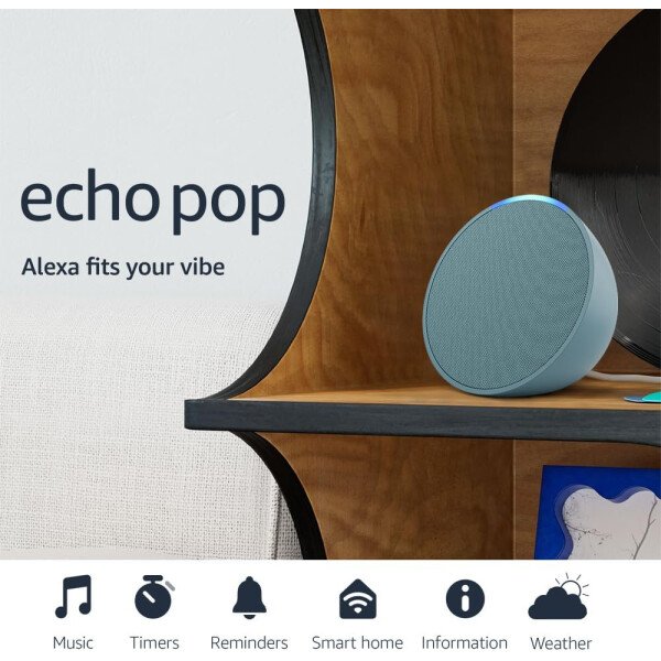 Amazon Echo Pop (modelo más reciente): nuestro parlante más pequeño que se adapta a cualquier habitación (lavanda) - Imagen 10