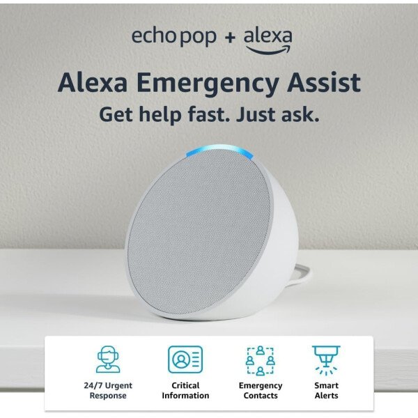 Amazon Echo Pop (modelo más reciente): nuestro parlante más pequeño que se adapta a cualquier habitación (lavanda) - Imagen 12