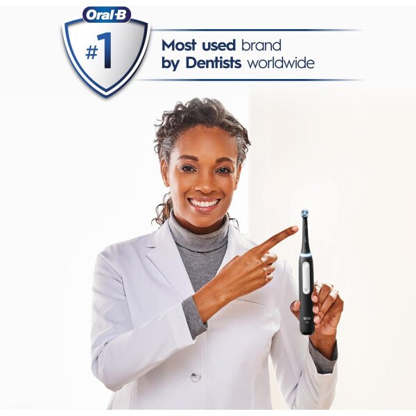 Oral-B iO Deep Clean - Cepillo de dientes eléctrico recargable con iO Series 3 Limited, 2 cabezales de cepillo y estuche de viaje, sensor de presión para proteger las encías, 3 ajustes de limpieza, - Imagen 6