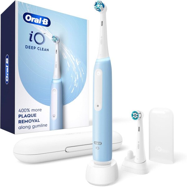 Oral-B iO Deep Clean - Cepillo de dientes eléctrico recargable con iO Series 3 Limited, 2 cabezales de cepillo y estuche de viaje, sensor de presión para proteger las encías, 3 ajustes de limpieza, - Imagen 15