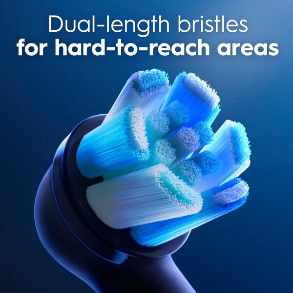 Oral-B iO Ultimate Clean Cabezales de cepillo de repuesto, 5 unidades, 4 Ultimate Clean + 1 goma y negro sensible - Imagen 5