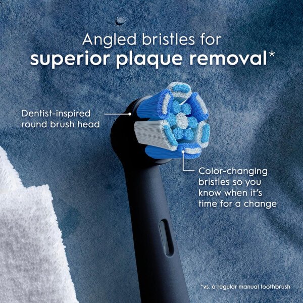Oral-B iO Ultimate Clean Cabezales de cepillo de repuesto, 5 unidades, 4 Ultimate Clean + 1 goma y negro sensible - Imagen 14