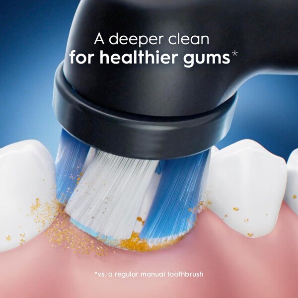 Oral-B iO Ultimate Clean Cabezales de cepillo de repuesto, 5 unidades, 4 Ultimate Clean + 1 goma y negro sensible - Imagen 16