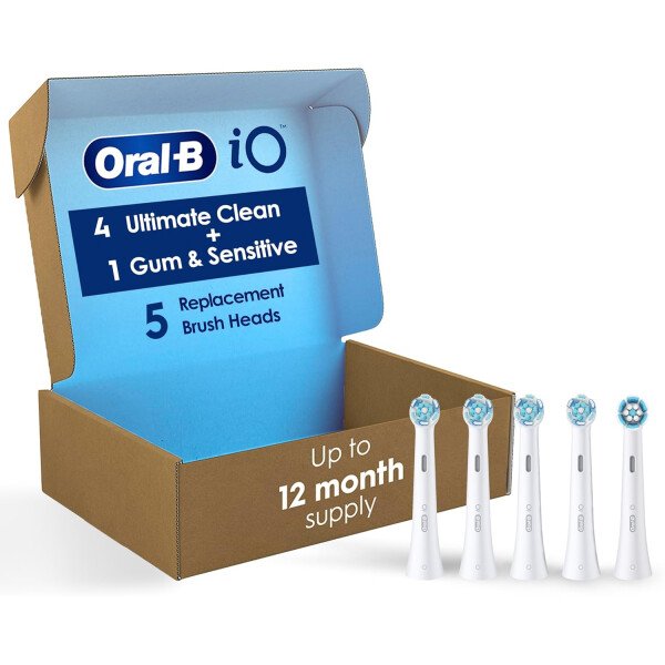 Oral-B iO Ultimate Clean Cabezales de cepillo de repuesto, 5 unidades, 4 Ultimate Clean + 1 goma y negro sensible - Imagen 28