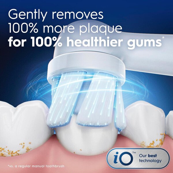 Oral-B iO Ultimate Clean Cabezales de cepillo de repuesto, 5 unidades, 4 Ultimate Clean + 1 goma y negro sensible - Imagen 30
