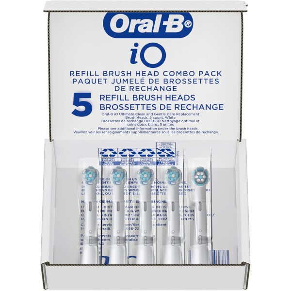 Oral-B iO Ultimate Clean Cabezales de cepillo de repuesto, 5 unidades, 4 Ultimate Clean + 1 goma y negro sensible - Imagen 36