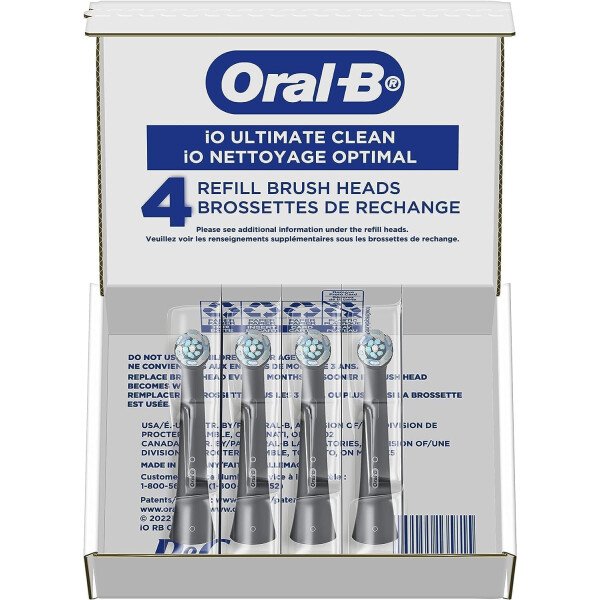 Oral-B iO Ultimate Clean Cabezales de cepillo de repuesto, 5 unidades, 4 Ultimate Clean + 1 goma y negro sensible - Imagen 45