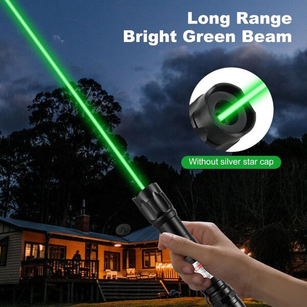 Puntero láser verde de alta potencia, haz láser recargable de largo alcance, carga USB, para senderismo, presentaciones y uso al aire libre (luz verde de grado profesional) - Image 16