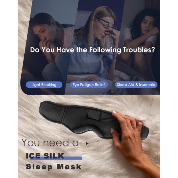 LC-dolida Auriculares para dormir, máscara de dormir 3D Bluetooth inalámbrica con música, audífonos para dormir de lado, máscara de dormir con auriculares Bluetooth altavoces estéreo ultrafinos - Image 65