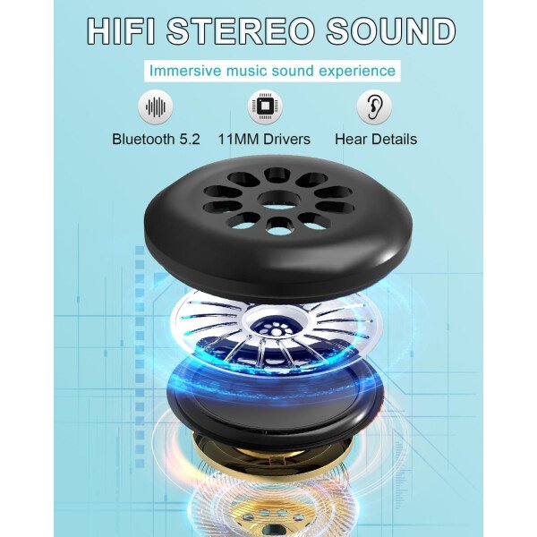 LC-dolida Auriculares para dormir, máscara de dormir 3D Bluetooth inalámbrica con música, audífonos para dormir de lado, máscara de dormir con auriculares Bluetooth altavoces estéreo ultrafinos - Image 86