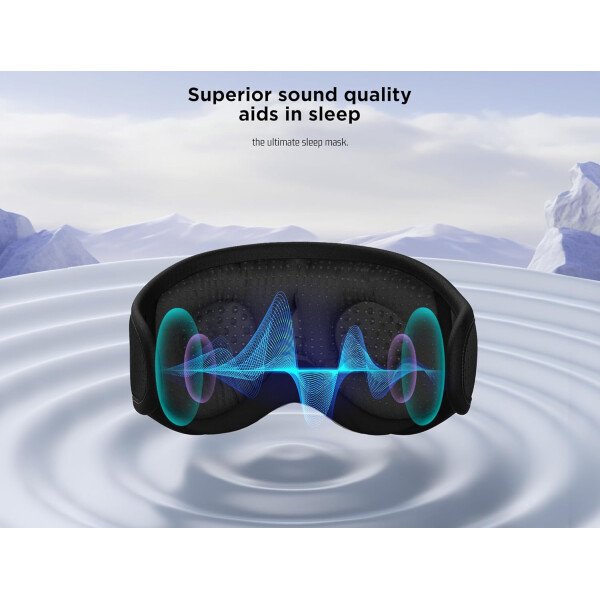 LC-dolida Auriculares para dormir, máscara de dormir 3D Bluetooth inalámbrica con música, audífonos para dormir de lado, máscara de dormir con auriculares Bluetooth altavoces estéreo ultrafinos - Image 106
